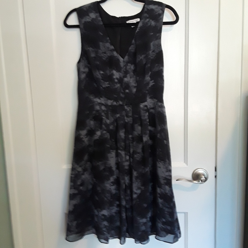 Dress// Coldwater Creek Sheer Overlay Sleeveless